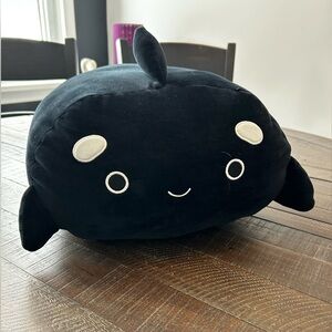 Squishmallows Black Stackable Plush black whale 14 inch